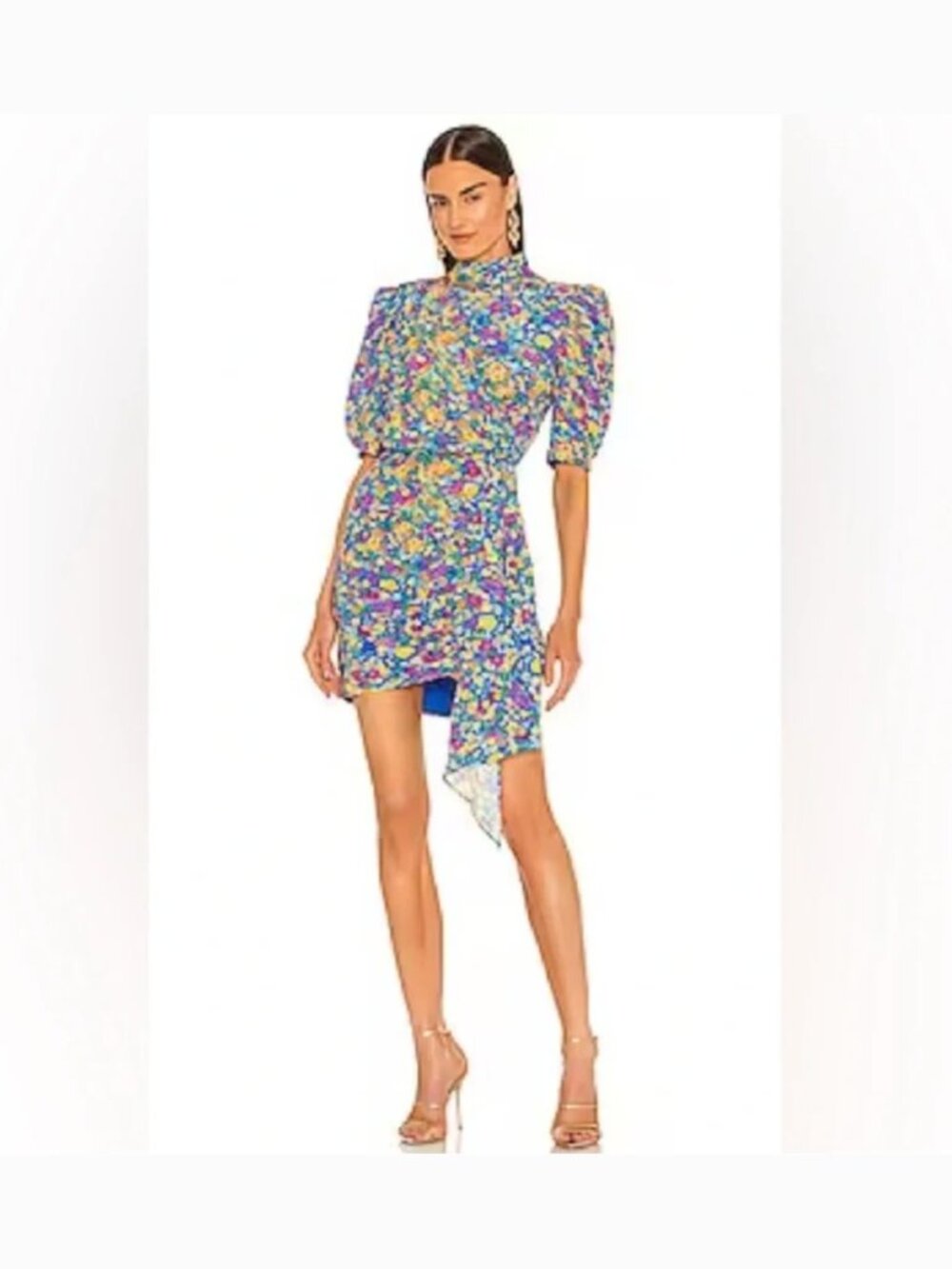 Saylor Vivienne Saylor x REVOLVE Ruched Puff Sleeve Mini Dress L - Picture 7 of 11